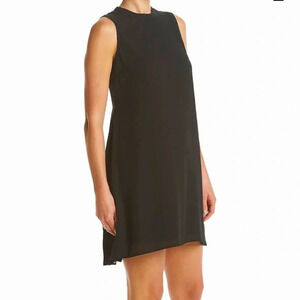 Daniel Rainn DR2 pleated back black shift dress classic and elegant size XS